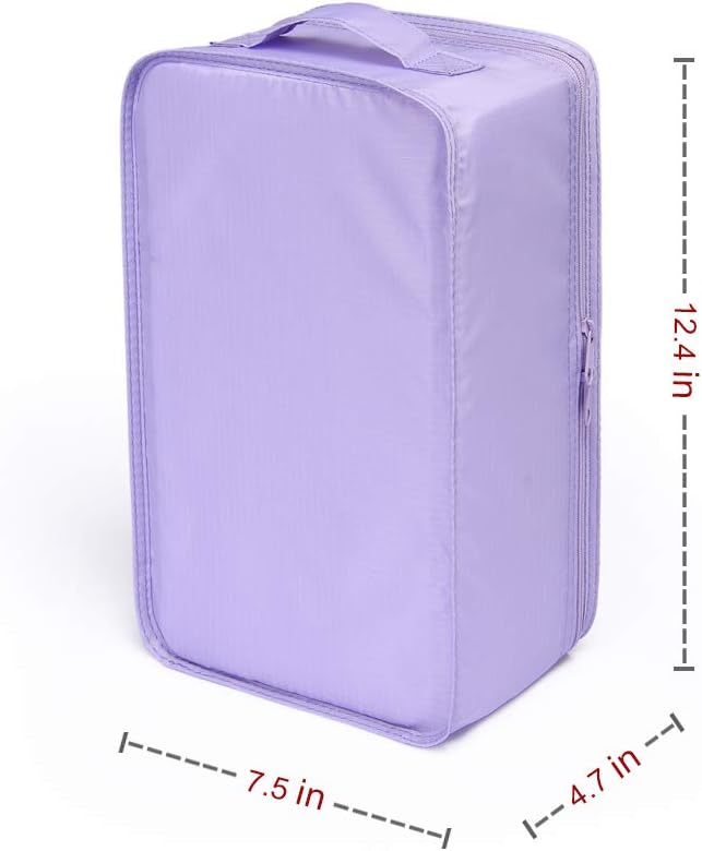 Travel Shoe Bags, Foldable Waterproof Shoe Puches Organizer-Double Layer (Multi-colored4)