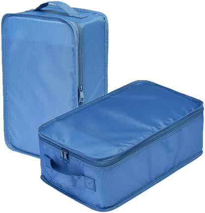 Travel Shoe Bags, Foldable Waterproof Shoe Puches Organizer-Double Layer (Multi-colored4)