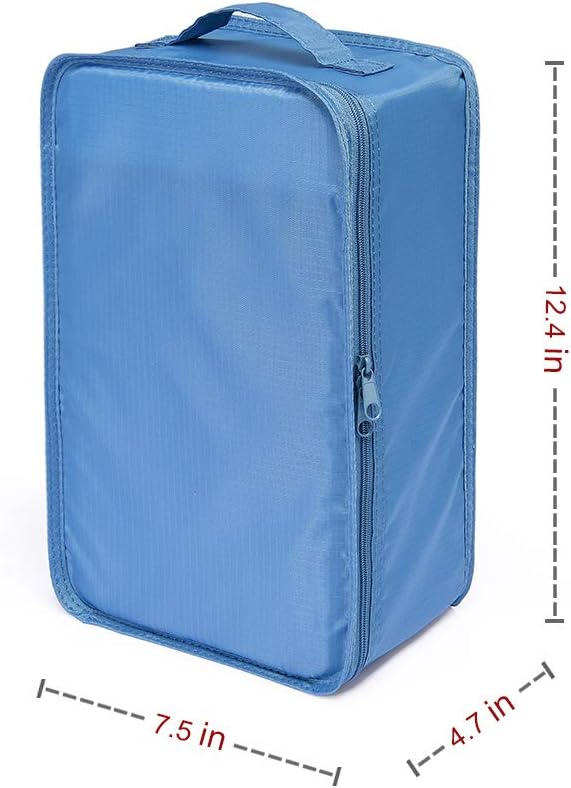 Travel Shoe Bags, Foldable Waterproof Shoe Puches Organizer-Double Layer (Multi-colored4)
