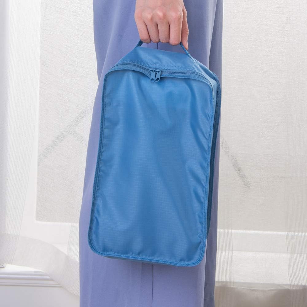 Travel Shoe Bags, Foldable Waterproof Shoe Puches Organizer-Double Layer (Multi-colored4)