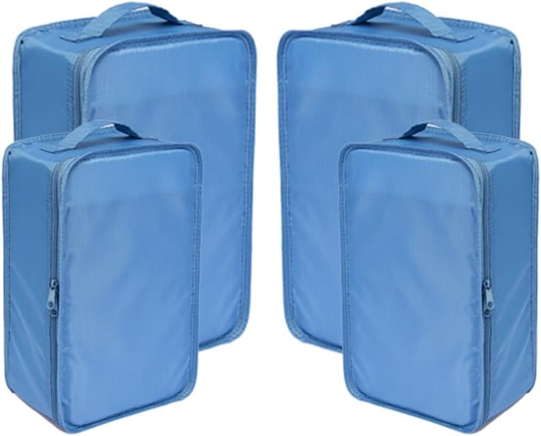 Travel Shoe Bags, Foldable Waterproof Shoe Puches Organizer-Double Layer (Multi-colored4)