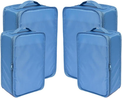 Travel Shoe Bags, Foldable Waterproof Shoe Puches Organizer-Double Layer (Multi-colored4)