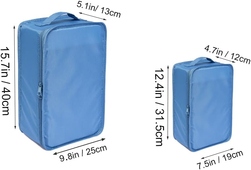 Travel Shoe Bags, Foldable Waterproof Shoe Puches Organizer-Double Layer (Multi-colored4)