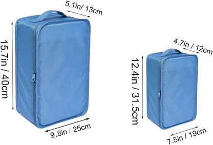 Travel Shoe Bags, Foldable Waterproof Shoe Puches Organizer-Double Layer (Multi-colored4)