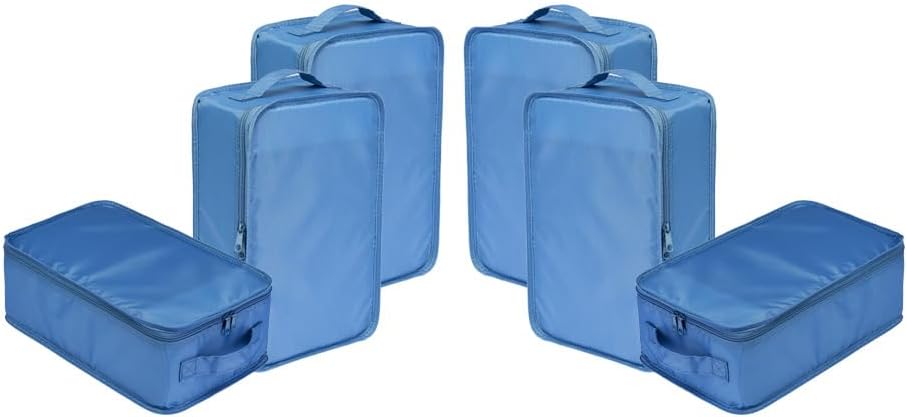 Travel Shoe Bags, Foldable Waterproof Shoe Puches Organizer-Double Layer (Multi-colored4)