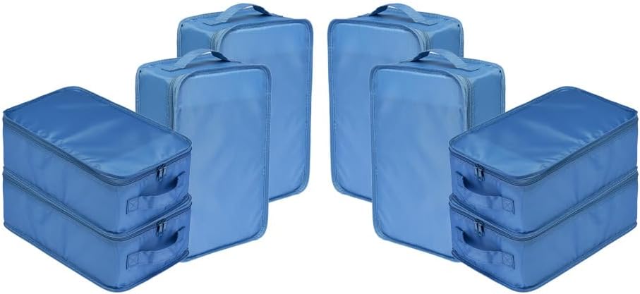 Travel Shoe Bags, Foldable Waterproof Shoe Puches Organizer-Double Layer (Multi-colored4)