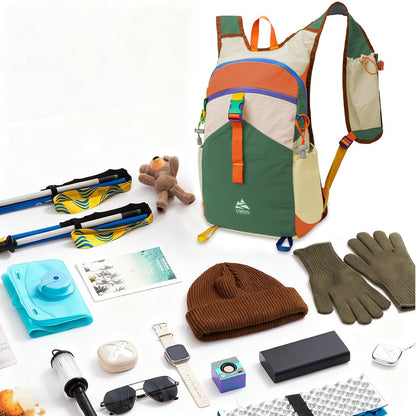 15L Small Hiking Backpack Travel Daypack Colorful Lightweight Packable Foldable Casual Backpack for Women Men