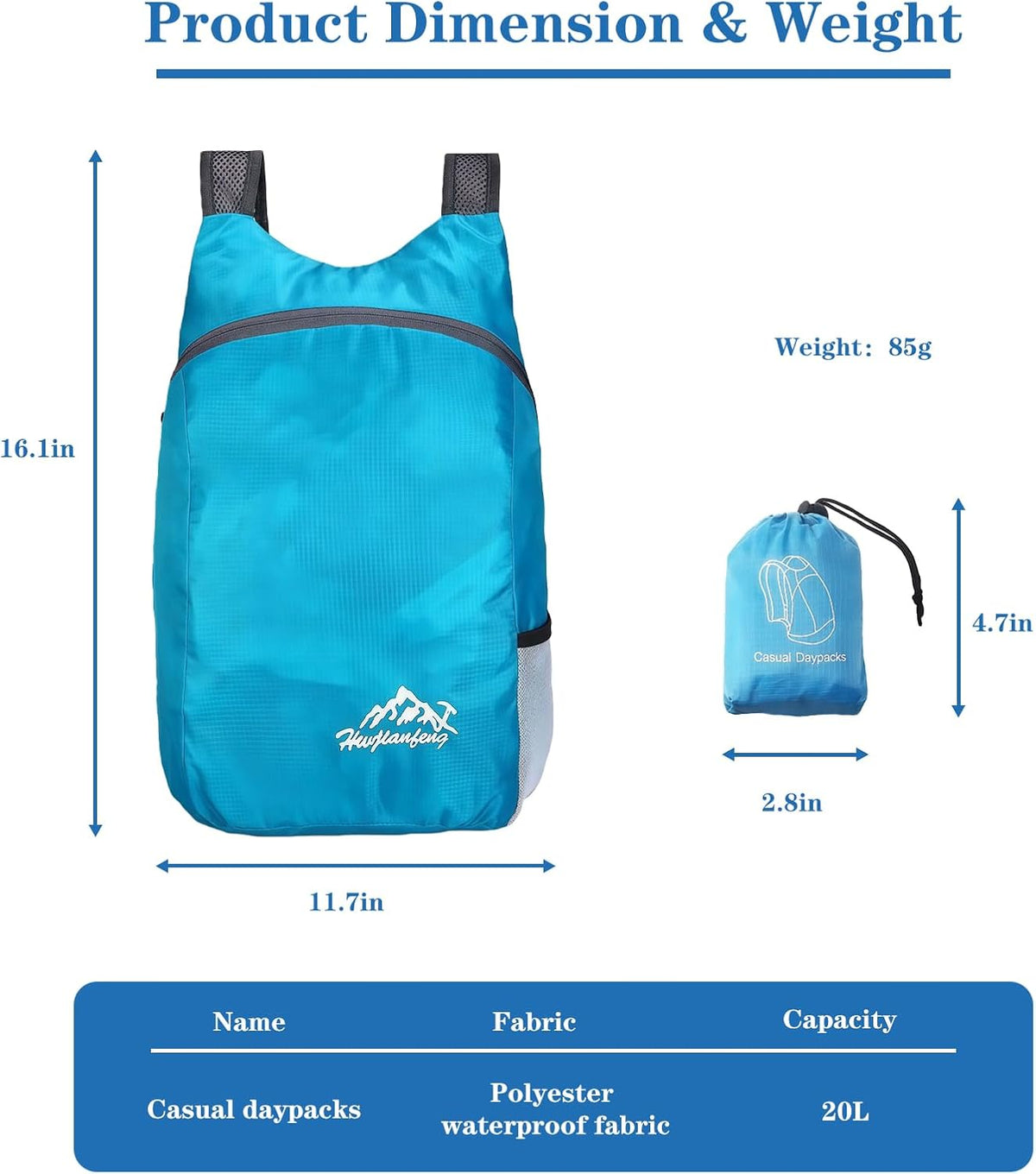 Ultra Lightweight Travel Foldable Backpack,Water Resistant Reusable Hiking Daypack for Camping Outdoor for Women&Men