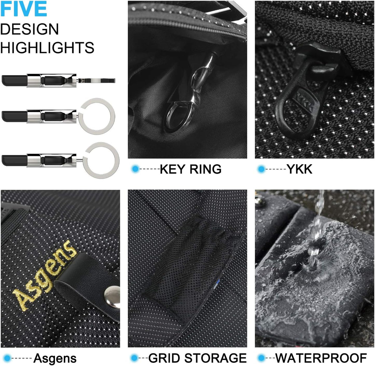 CCW Crossbody Sling Bag Multi-Purpose Anti-Thief Conceal Carry Bag for Men and Women Range, Travel, Outdoor