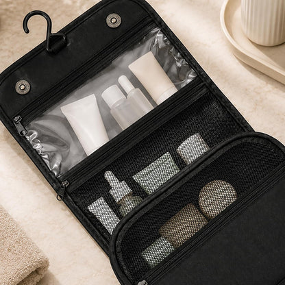 Large Hanging Toiletry Bag with Magnetic Snap Closure Waterproof Travel Durable Hanging Travel Toiletry Bag with Hook Hanging Toiletry Bags for Travel Size Toiletries