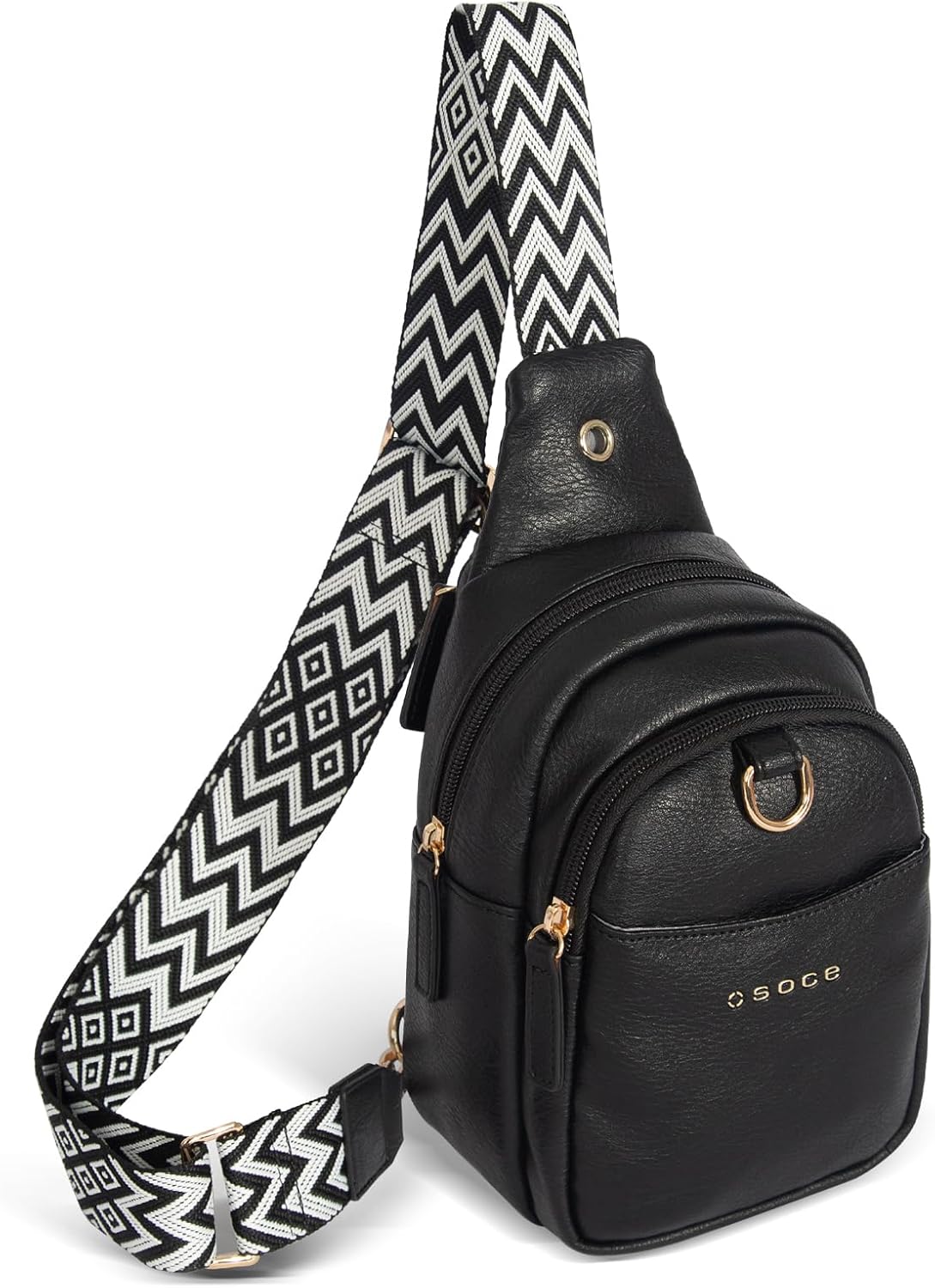 Crossbody Bags for Women Sling Bag Anti Theft PU Leather Travel Chest Purse Small Adjustable Strap Fits Large Phone