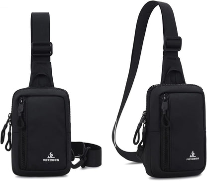 Small Crossbody Bag for Men Women Mini Sling Bag Travel Running Phone Daypack Cross Body Shoulder Bags with Keyholder