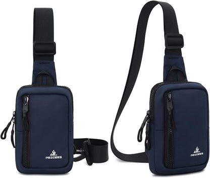 Small Crossbody Bag for Men Women Mini Sling Bag Travel Running Phone Daypack Cross Body Shoulder Bags with Keyholder