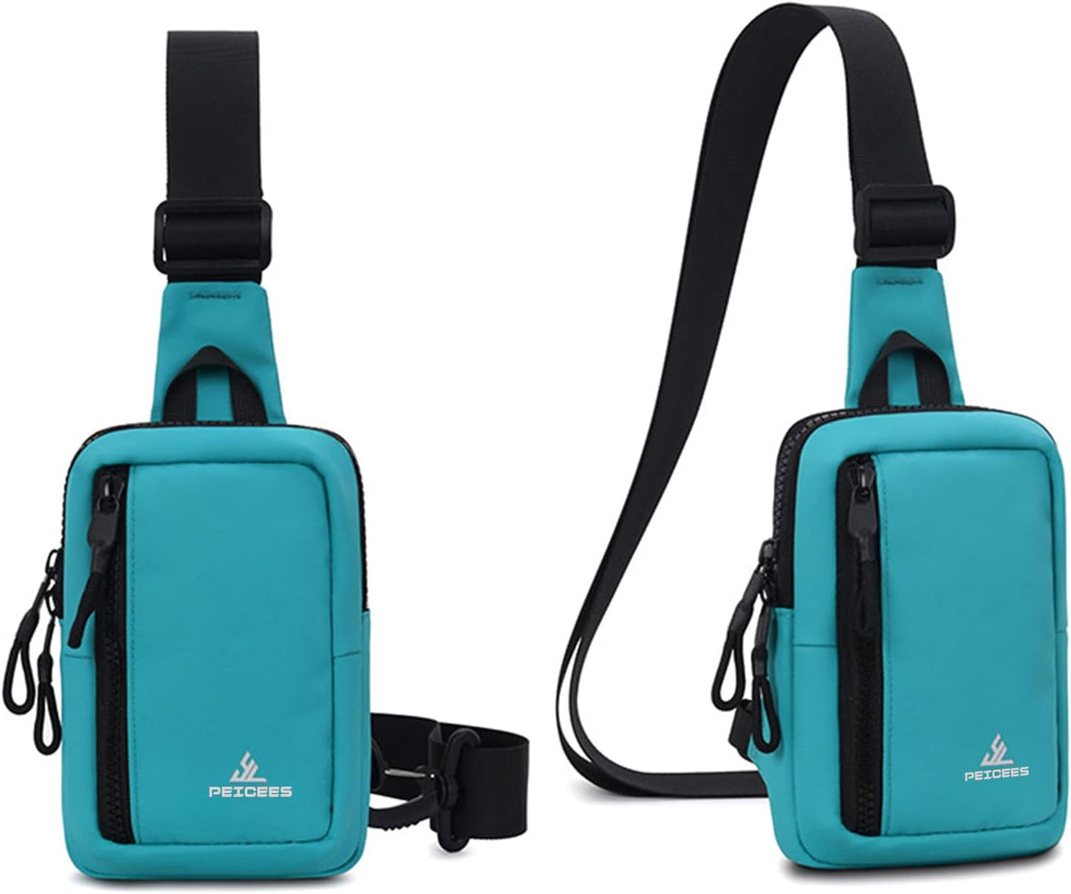 Small Crossbody Bag for Men Women Mini Sling Bag Travel Running Phone Daypack Cross Body Shoulder Bags with Keyholder