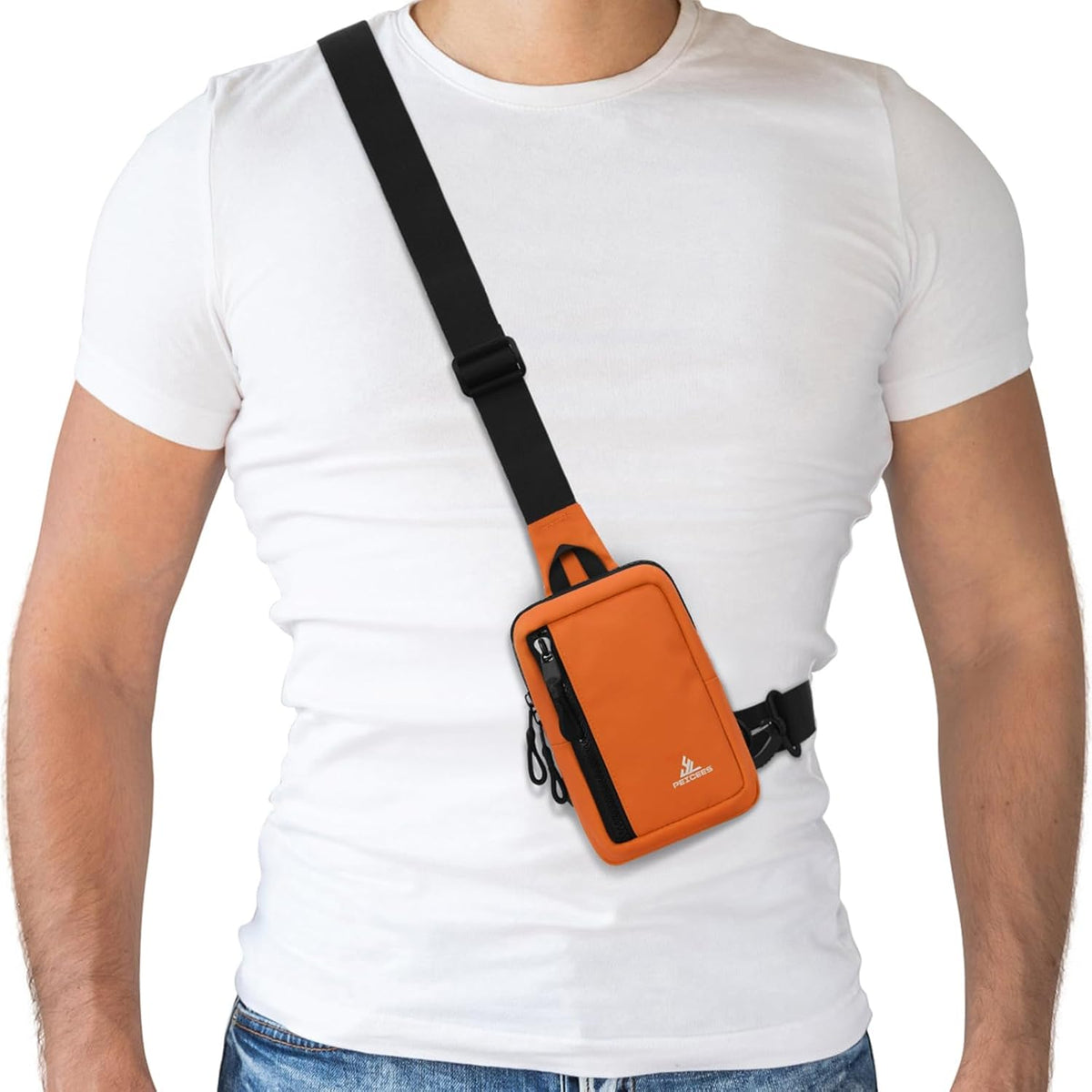 Small Crossbody Bag for Men Women Mini Sling Bag Travel Running Phone Daypack Cross Body Shoulder Bags with Keyholder