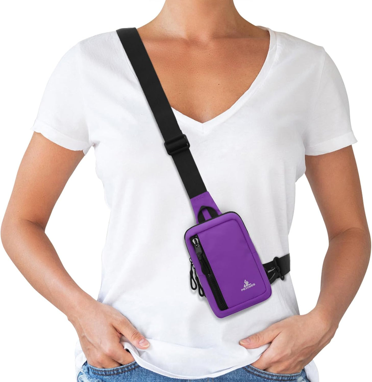 Small Crossbody Bag for Men Women Mini Sling Bag Travel Running Phone Daypack Cross Body Shoulder Bags with Keyholder