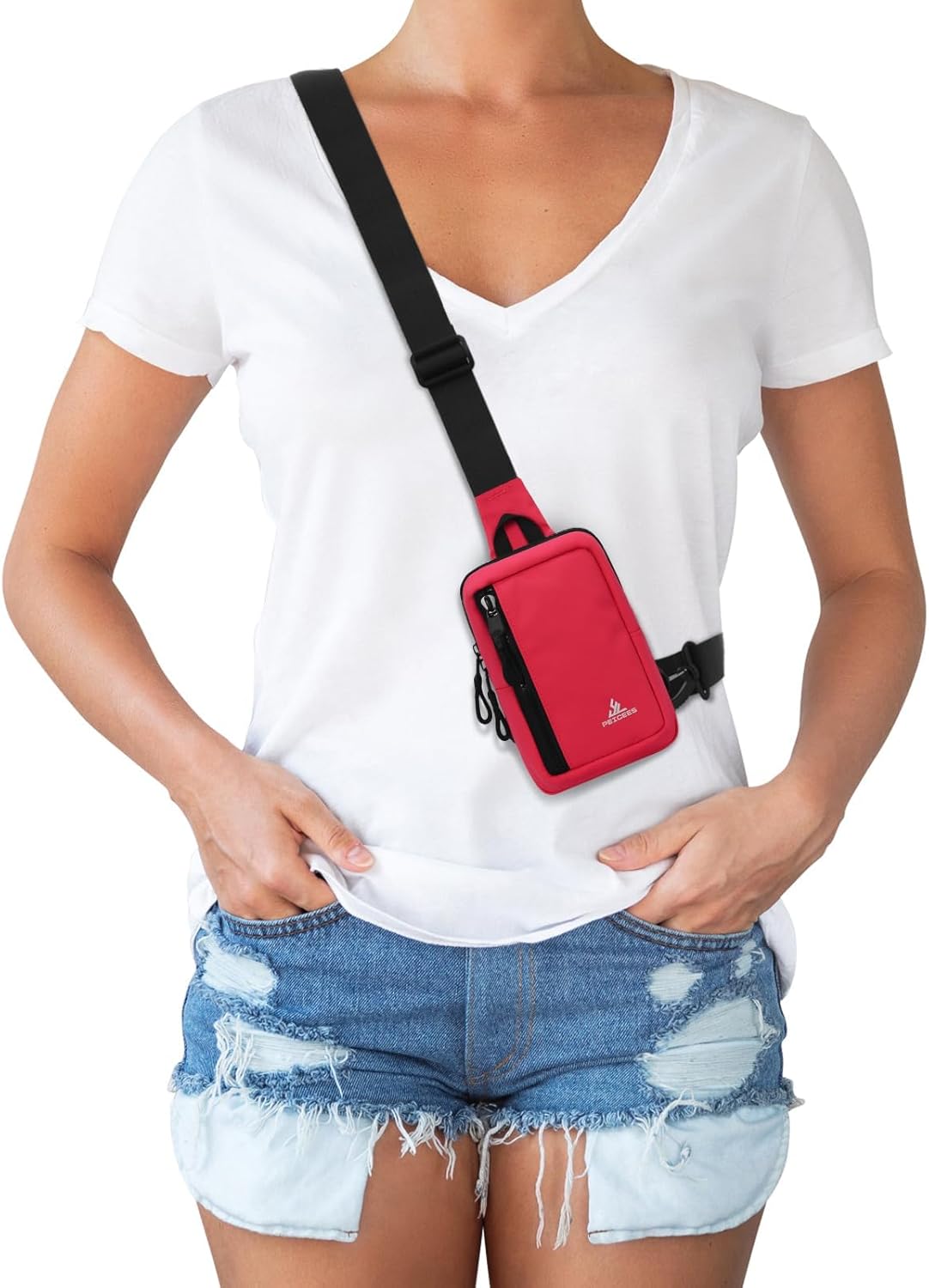 Small Crossbody Bag for Men Women Mini Sling Bag Travel Running Phone Daypack Cross Body Shoulder Bags with Keyholder