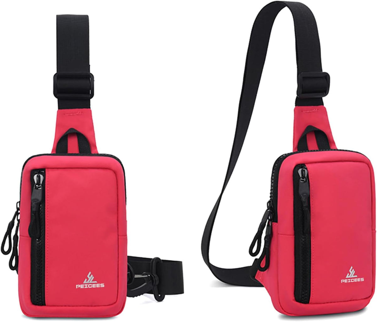 Small Crossbody Bag for Men Women Mini Sling Bag Travel Running Phone Daypack Cross Body Shoulder Bags with Keyholder
