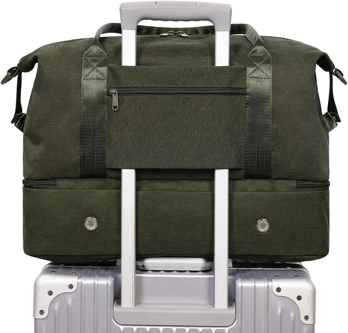 Personal Item Travel Bag, Carry On Weekender Bag for Women | 18x14x8 inches, Frontier Underseat Fit, Shoe Compartment, Weekend Overnight Trips