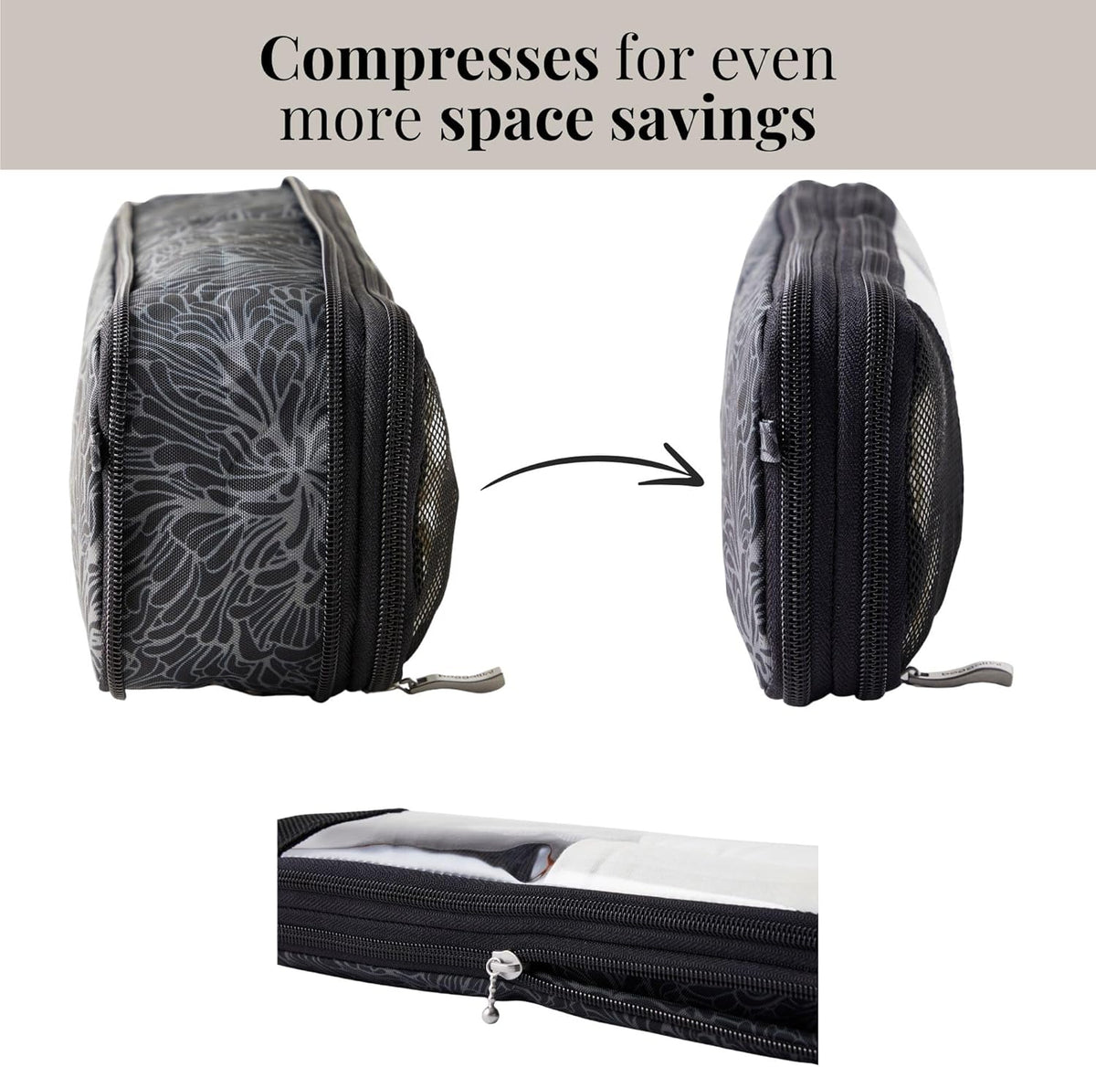 Long Compression Cube - Lightweight Compression Packing Cube for Travel