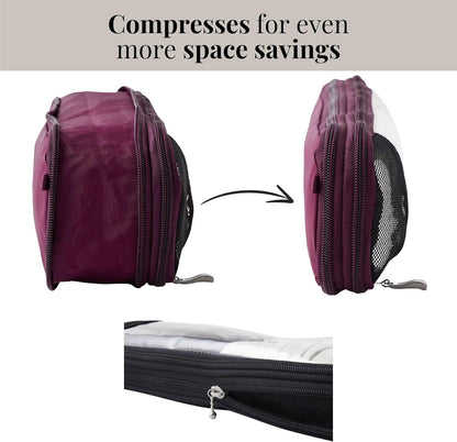 Long Compression Cube - Lightweight Compression Packing Cube for Travel