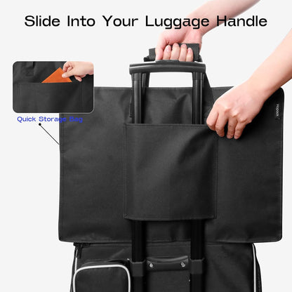 Shoe Bag for Travel with Handle, Travel Shoe Organizer Portable Luggage Shoe Storage Bag, Shoe Bags for Packing in Suitcase (Black)