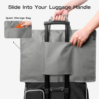 Shoe Bag for Travel with Handle, Travel Shoe Organizer Portable Luggage Shoe Storage Bag, Shoe Bags for Packing in Suitcase (Black)
