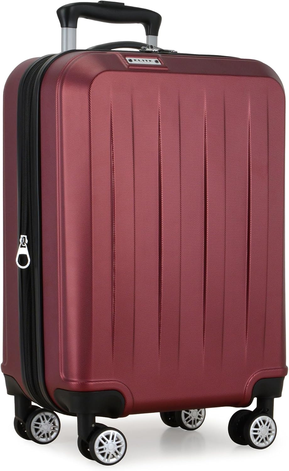 Expandable Hardside Spinner Luggage, Black, 21" Carry-on