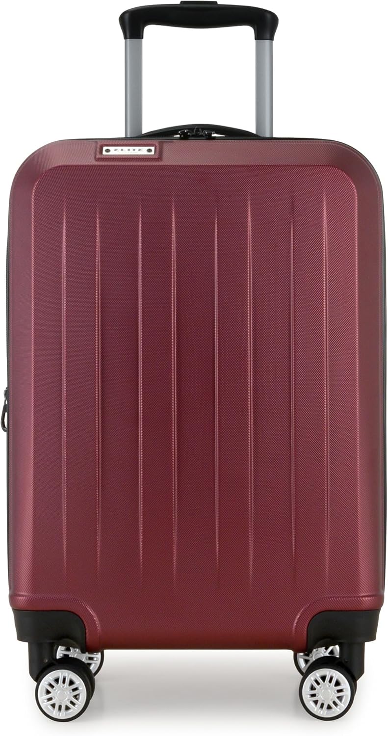 Expandable Hardside Spinner Luggage, Black, 21" Carry-on