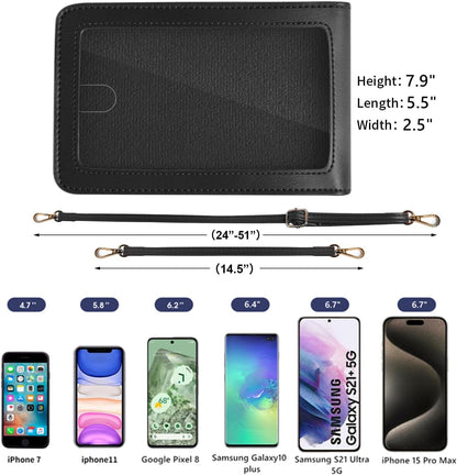 Crossbody Cellphone Purse Women Touch Screen Bag RFID Blocking Wallet Handbag Shoulder Strap