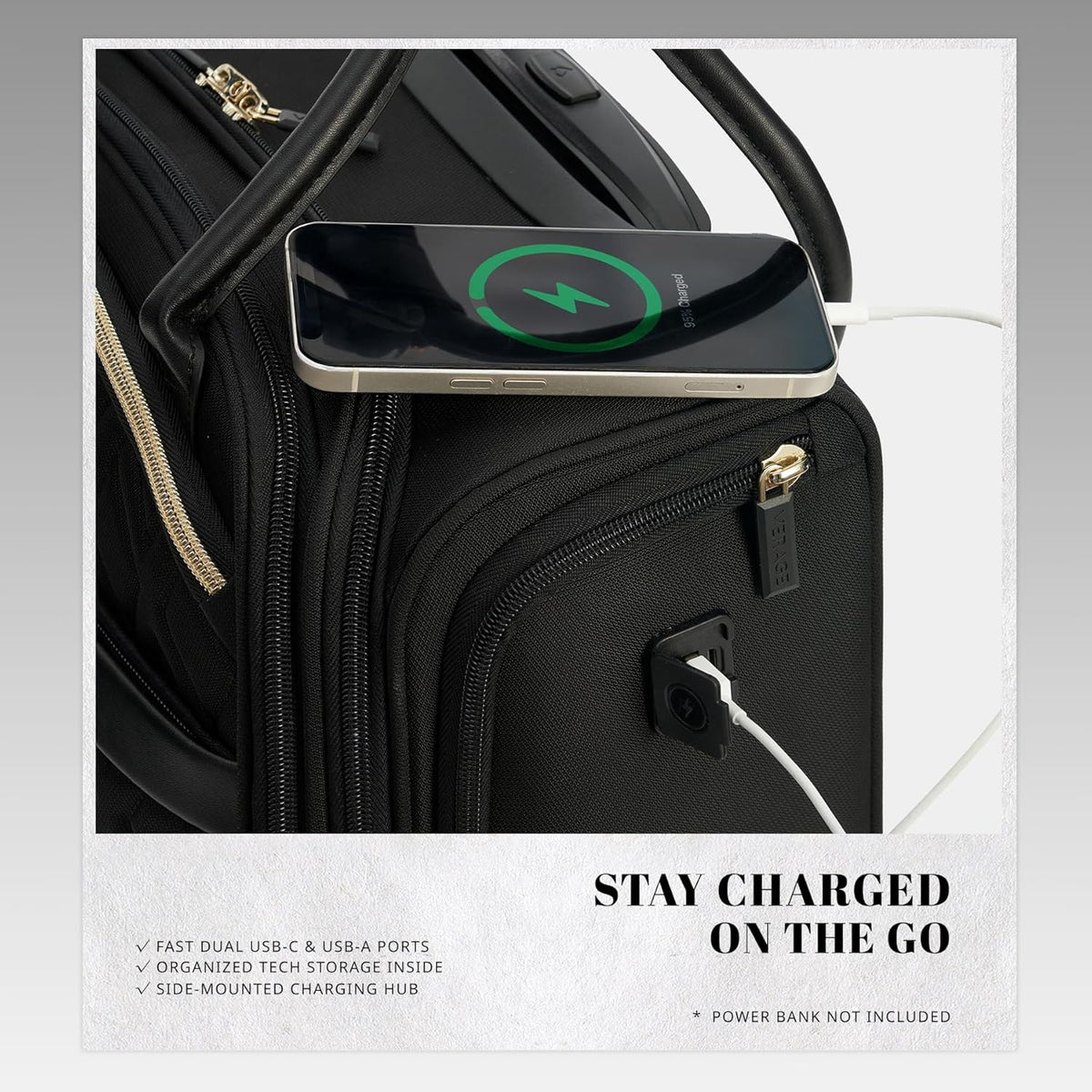 Underseat Carry On Luggage with Wheels, 14.5-Inch Spinner Small Suitcase, Softside Lightweight Travel Bag for Men and Women, Airplane Carry On Bag, Black