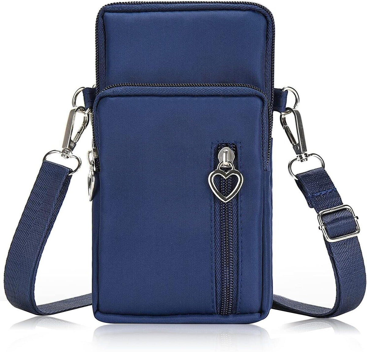 Women Cell Phone Purse Wristband Sport Armband Wallet Travel Crossbody Cell Phone Purse for Galaxy S10 Plus S9 Plus A50 A7 J7,OnePlus 6T,HTC U12 (Black)
