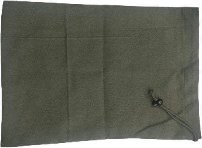 LFH Cotton Rich Shoe Storage Bags with Drawstring, Dustproof Breathable Reusable Organizer, Perfect For Travel, Dorm, Hotel, College, Gym, Machine Washable 8"x17" (Pack of 2) - Black sand