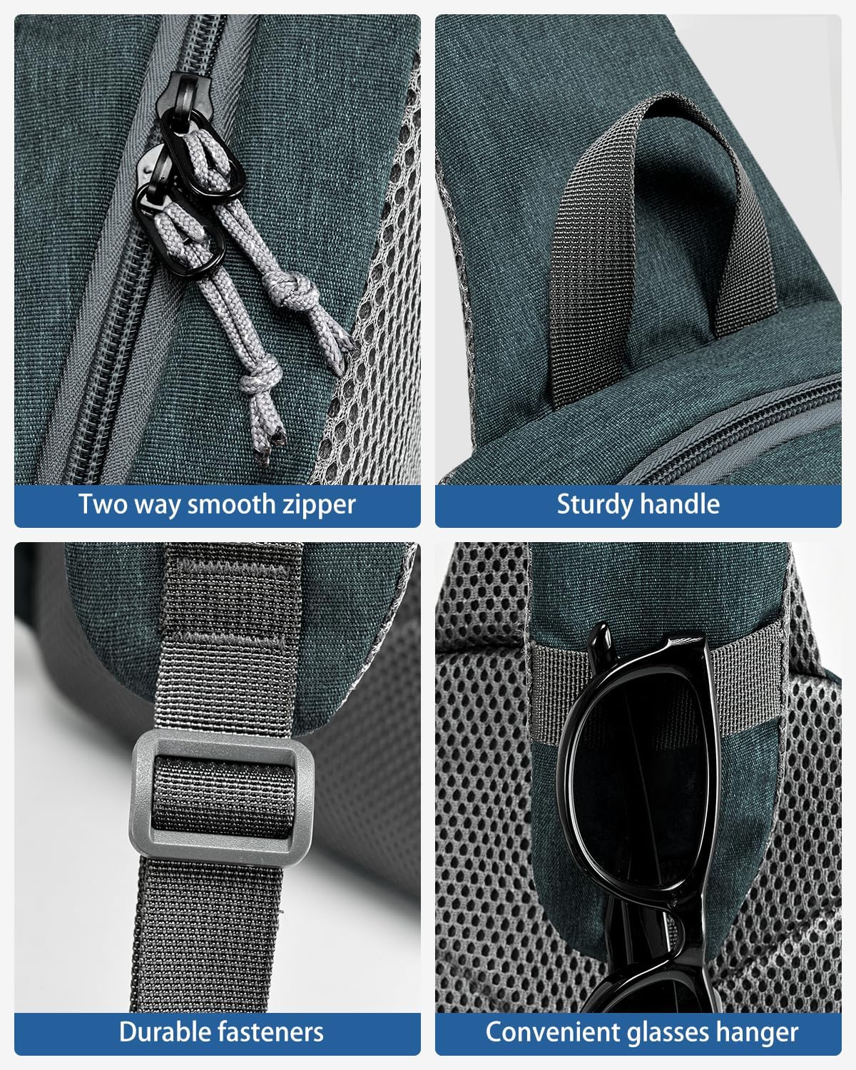 Sling Bag Crossbody Backpack for Men, One Strap Backpack Hiking Daypack Chest Bag for Women