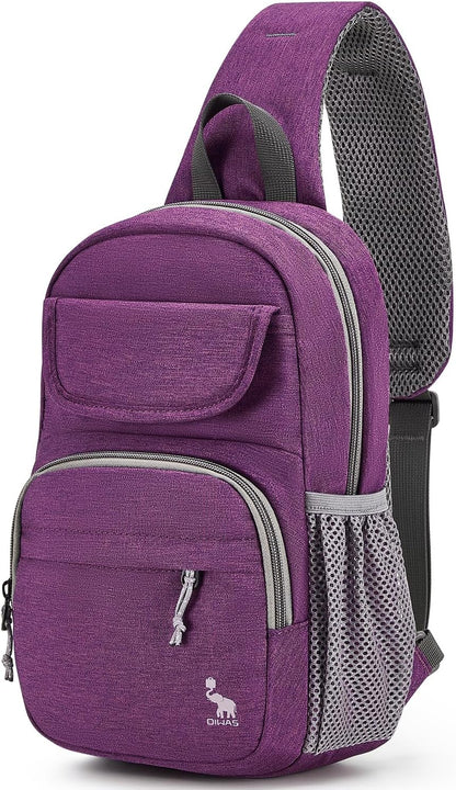Sling Bag Crossbody Backpack for Men, One Strap Backpack Hiking Daypack Chest Bag for Women