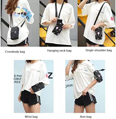 Women Crossbody Cell Phone Purse Case Armband Bag for iPhone 12 13 Mini 14 15 Plus 11 Pro Max Google Pixel 6a 7a 8a 6 7 8 Pro