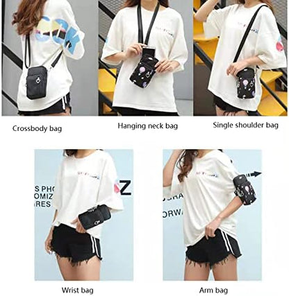Women Crossbody Cell Phone Purse Case Armband Bag for iPhone 12 13 Mini 14 15 Plus 11 Pro Max Google Pixel 6a 7a 8a 6 7 8 Pro
