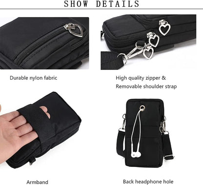Women Crossbody Cell Phone Purse Case Armband Bag for iPhone 12 13 Mini 14 15 Plus 11 Pro Max Google Pixel 6a 7a 8a 6 7 8 Pro