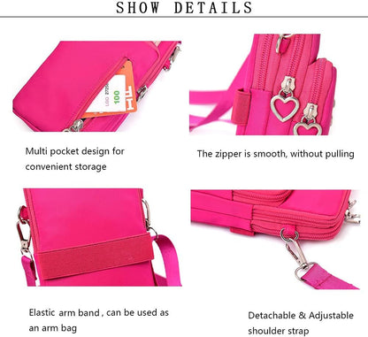 Women Crossbody Cell Phone Purse Case Armband Bag for iPhone 12 13 Mini 14 15 Plus 11 Pro Max Google Pixel 6a 7a 8a 6 7 8 Pro