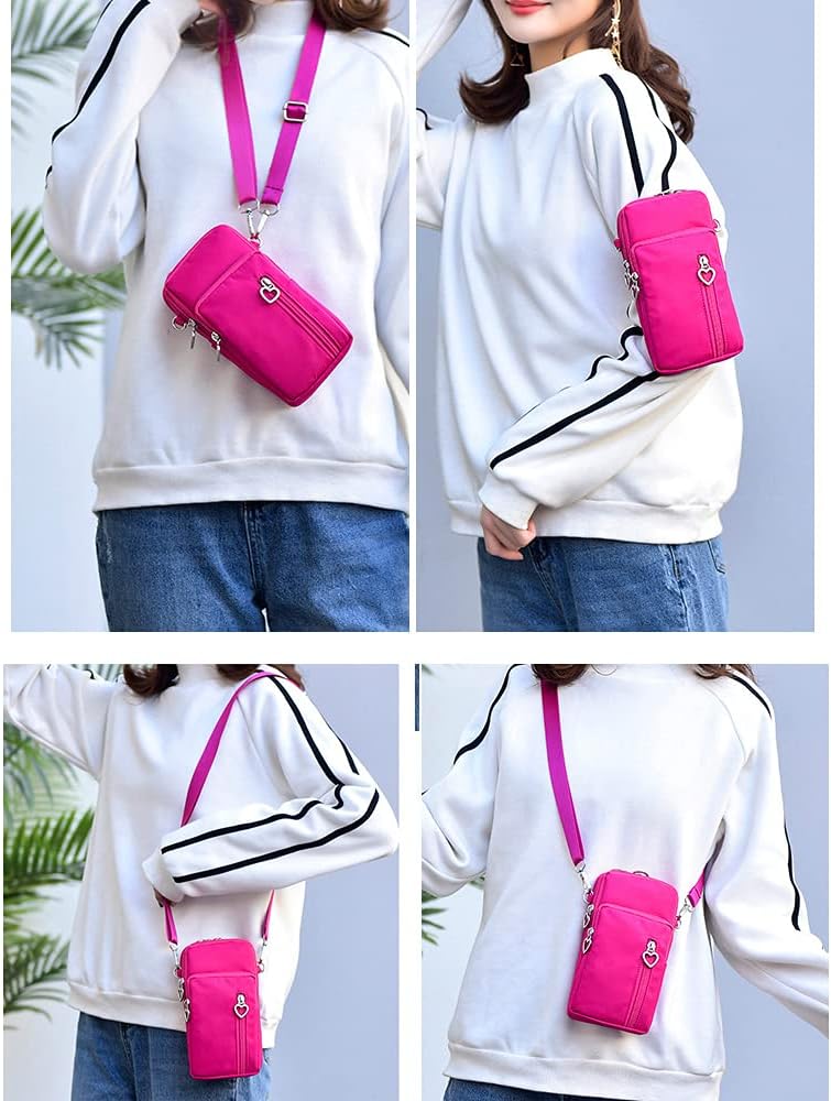 Women Crossbody Cell Phone Purse Case Armband Bag for iPhone 12 13 Mini 14 15 Plus 11 Pro Max Google Pixel 6a 7a 8a 6 7 8 Pro
