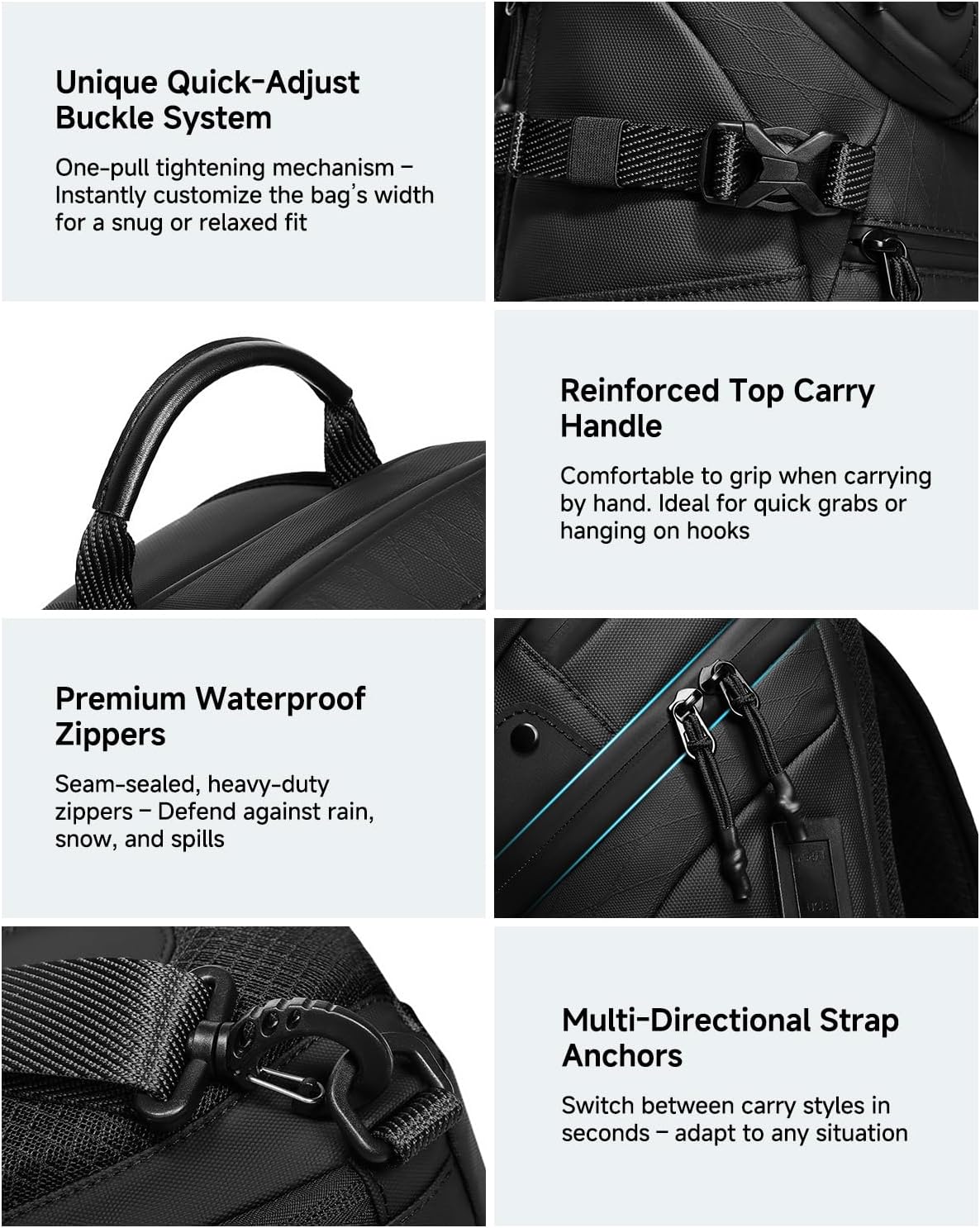 Crossbody Sling Backpack Sling Bag Travel Hiking Chest Bag Daypack Single Shoulder Bag (Grey)