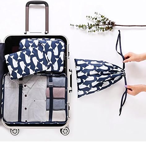 LANGUGU Compression Travel Luggage Organizers 6 Set, Mesh Clothes Bags Luggage Travel Packing Cubes with Bra Underwear Bag for Carry-on Luggage, Suitcase and Backpacking Accessories (Beige)