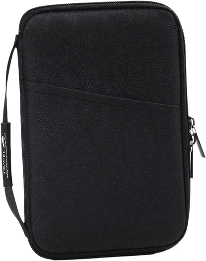 Passports Holder Travel Organizers with Multiple Pockets for Documents and Cards Oxford Fabric Storage Bag Wear Travel Document Holder