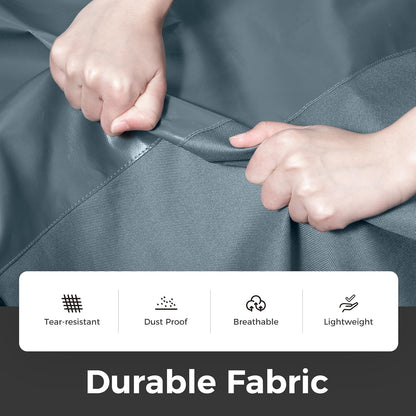 40" Gusseted Travel Garment Bag, Heavy Duty Hanging Suit Bag, Dress Bag for Closet Storage, Foldable Suit Cover Protector for Clothes Shirts Dresses Coats(Grey)