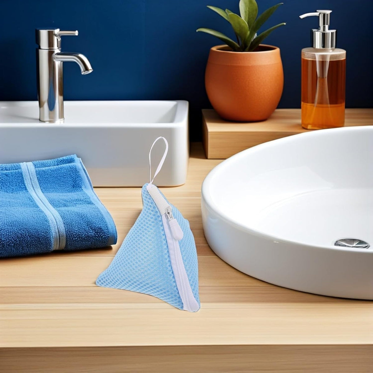 10pcs Mesh Laundry Bags for Washing Machine High Density Polyester Protective Laundry Net Bags for Delicates and Underwear, Zippered Organizer Pouches for Dormitories and Travel