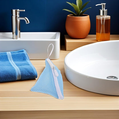 10pcs Mesh Laundry Bags for Washing Machine High Density Polyester Protective Laundry Net Bags for Delicates and Underwear, Zippered Organizer Pouches for Dormitories and Travel