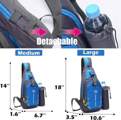 Chest Crossbody Sling Backpack Bag Travel Bike Gym Daypack for Women Men