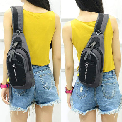Chest Crossbody Sling Backpack Bag Travel Bike Gym Daypack for Women Men