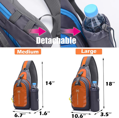 Chest Crossbody Sling Backpack Bag Travel Bike Gym Daypack for Women Men