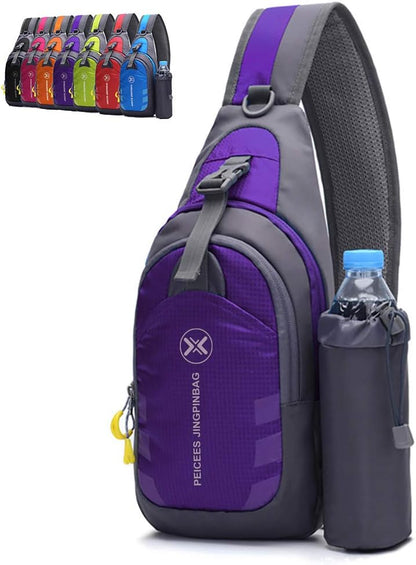 Chest Crossbody Sling Backpack Bag Travel Bike Gym Daypack for Women Men